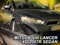 Дефлекторы окон (ветровики) MITSUBISHI LANCER 2007r 2016 (HEKO)