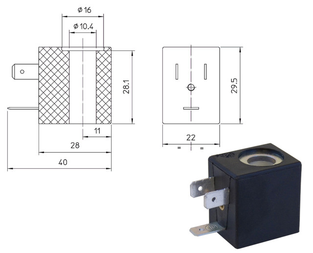 Электромагнитная катушка LBA (ODE, Italy)
