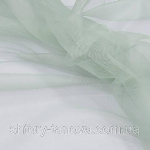 Тюль сітка, смарагдово-зелений, фото 1