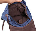 Рюкзак текстильний міський 6075-3BLUE синій, фото 6