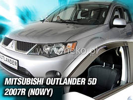 Дефлектори вікон (вітровики) MITSUBISHI OUTLANDER 2007r. →2012(HEKO)