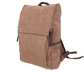 Рюкзак текстильний міський 8154-2COFFEE коричневий
