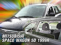 Дефлектори вікон (вітровики) MITSUBISHI SPACE WAGON 5D 1999 2005r(HEKO)