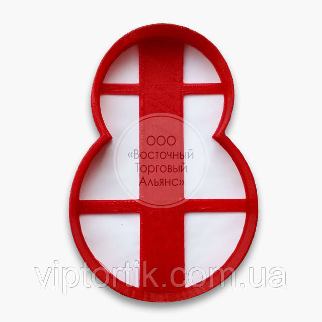 3D-форми для пряників — Вирубка "Цифра 8", фото 1