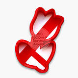 3D-форми для пряників — Вирубка "Цифра 8 з Ромашкою", фото 3