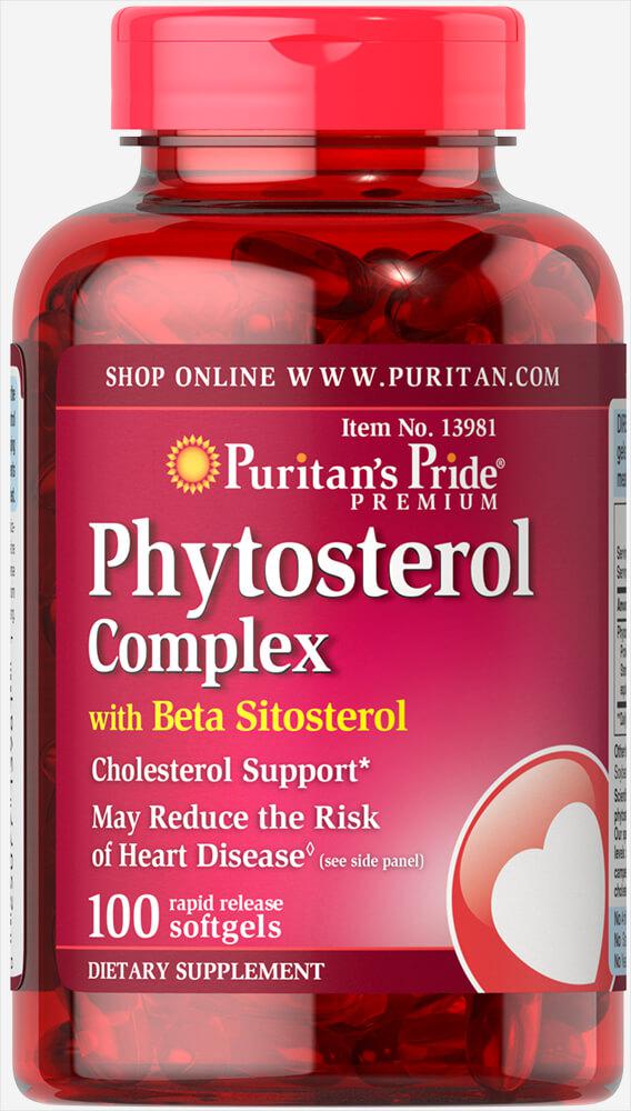 Фітостероли комплекс, Phytosterol Complex 1000 mg , Puritan's Pride, 100 капсул