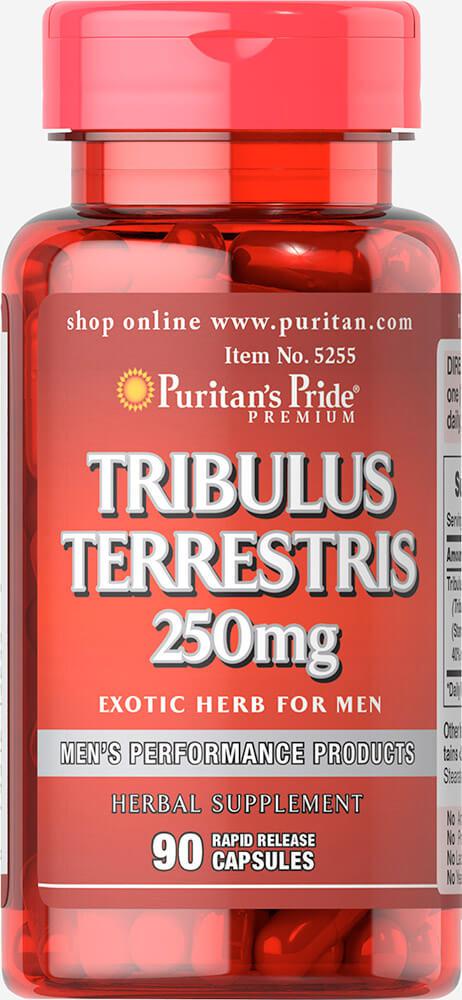Трибулус Террестрис, Tribulus Terrestris 250 mg, Puritan's Pride, 90 капсул