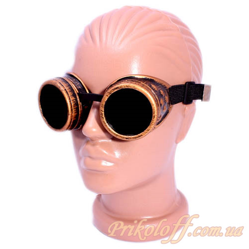 Окуляри в стилі Стипанк, бронза гогерли, фото 1