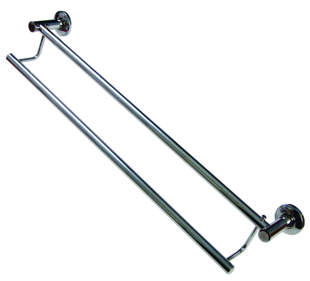 Вішалка для рушників подвійна 60 см Нержавіюча сталь