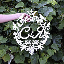 Монограма на весілля, вензель, герб весільний