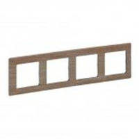 Рамка на 4 поста Legrand Valena Life Світле Дерево 754184