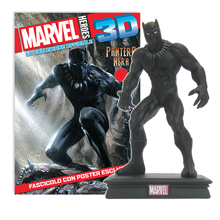 Мініатюрна фігура Герої Marvel 3D №08 Чорна пантера Centauria) масштаб 1:16, фото 1