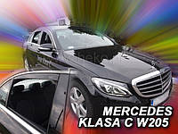 Дефлекторы окон (ветровики) Mercedes C-klasse 205 2014 -> 4D Sedan 4шт (Heko)