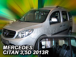 Дефлектори вікон (вітровики) Mercedes CITAN W415 2012R 3/5D 4шт (Heko)