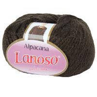 Lanoso ALPACANA (Альпакана) № 3007 коричневый (Шерстянная пряжа альпака с акрилом, нитки для вязания)