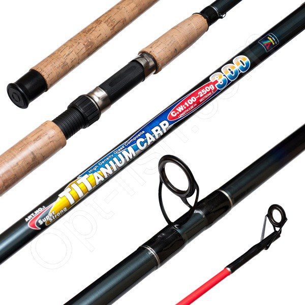 Коропове вудлище шт2 Winner Titanium Carp 100-250g 3,0 м *, фото 1