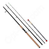 Фідерне вудлище шт3 Winner Eternity im8 вугілля 30-120g 3,45 м *, фото 2