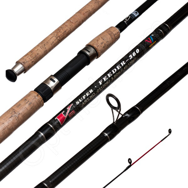 Фідерне вудлище шт3 Winner V8 Super Feeder im8 вугілля No011006 40-120g 3,6 м *, фото 1