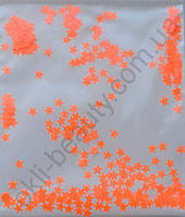 Зірки неонові темно-помаранчеві (3мм)