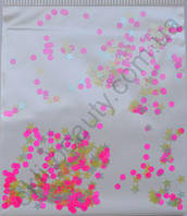 Зірки, кружечки - мікс (рожеві, блідо-блакитні, блідо-жовті) (2 мм, 3 мм)