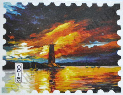 Водна наклейка "Марка" QQ -85 для дизайну нігтів, фото 1