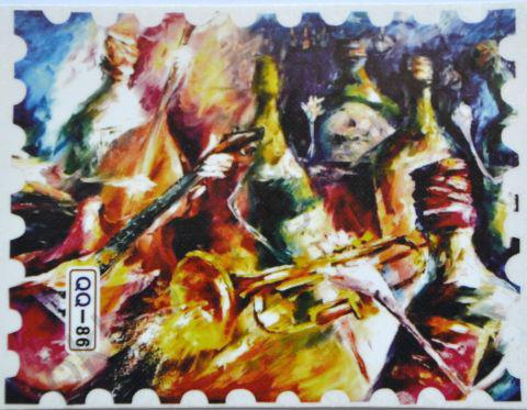 Водна наклейка "Марка" QQ -86 для дизайну нігтів, фото 1