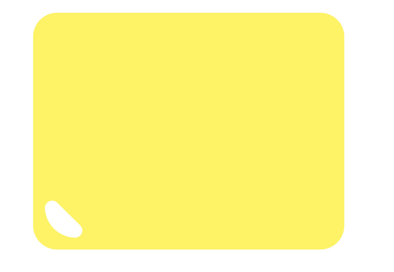 Дошка обробна пластикова Maestro MR-1783 жовта 38х29 см кухонна дошка для нарізки