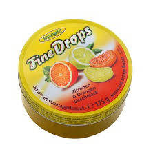 Льодяники Fine Drops Woogie зі смаком апельсина і лимона, 200 гр