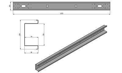 Новый! Бампер Schwarzmueller відбійник задній для напівпричіпу