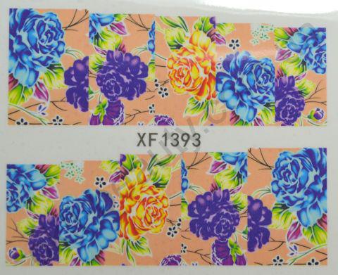 Водна наклейка для дизайну нігтів XF 1393, фото 1