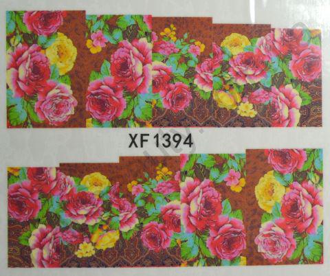 Водна наклейка для дизайну нігтів XF 1394, фото 1