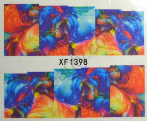 Водна наклейка для дизайну нігтів XF 1398, фото 1