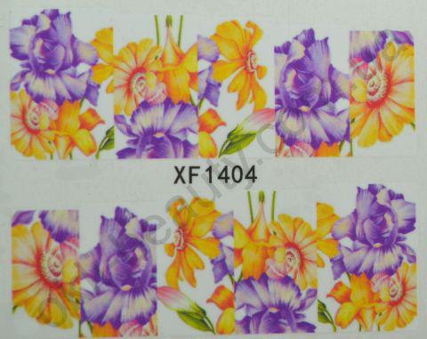 Водна наклейка для дизайну нігтів XF 1404, фото 1