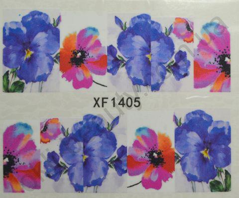 Водна наклейка для дизайну нігтів XF 1405, фото 1