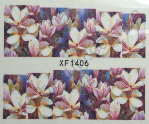 Водна наклейка для дизайну нігтів XF 1406, фото 1