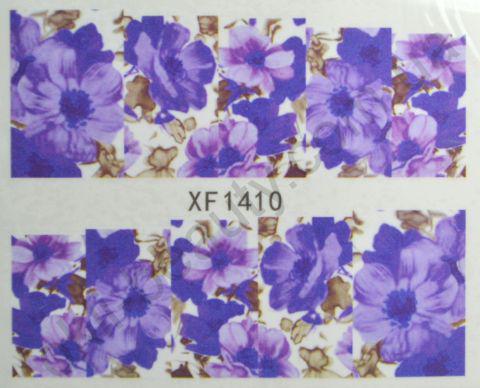 Водна наклейка для дизайну нігтів XF 1410, фото 1