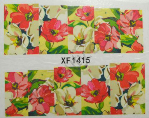 Водна наклейка для дизайну нігтів XF 1415, фото 1