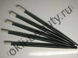 Паличка пластикова для кутикули з гумовим копитцем