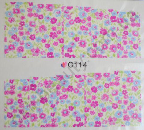 Водна наклейка для дизайну нігтів С114, фото 1