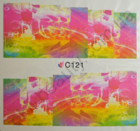 Водна наклейка для дизайну нігтів С121, фото 1