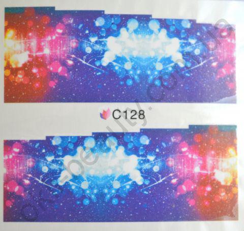 Водна наклейка для дизайну нігтів С128, фото 1