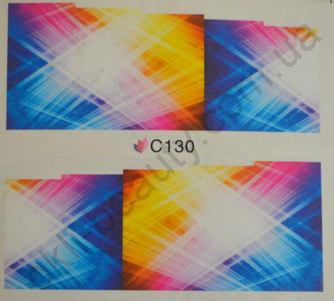 Водна наклейка для дизайну нігтів З 130, фото 1