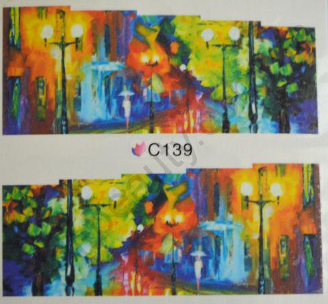 Водна наклейка для дизайну нігтів З 139, фото 1