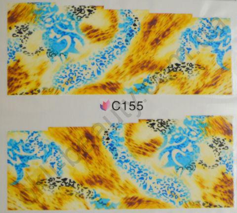 Водна наклейка для дизайну нігтів З 155, фото 1