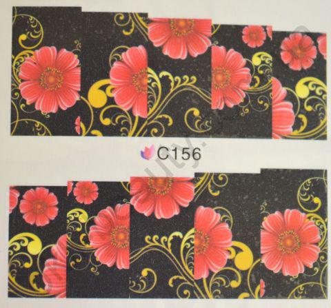 Водна наклейка для дизайну нігтів З 156, фото 1