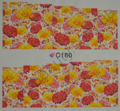 Водна наклейка для дизайну нігтів З 160, фото 1