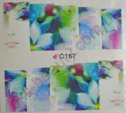 Водна наклейка для дизайну нігтів З 167, фото 1