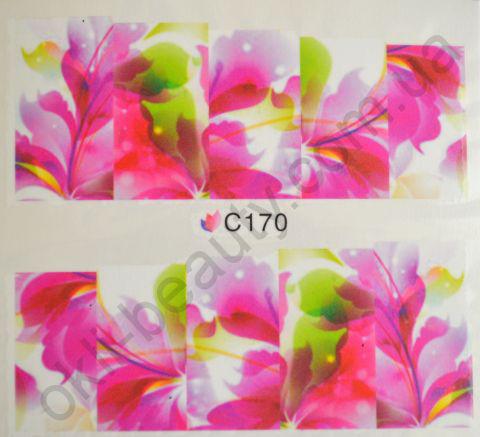 Водна наклейка для дизайну нігтів З 170, фото 1