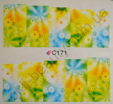 Водна наклейка для дизайну нігтів З 171, фото 1