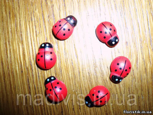 Сонечко з дерева, 1,2 х 1,5 см. (5 шт.)
